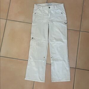 VINTAGE Old Navy Cream Cargo Pants Versatile Size Small